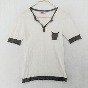 Jennifer T. Knit Couture White Gray Trim and Pocket Sheer T Shirt P2862